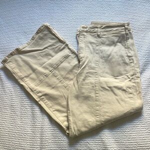 Pilcro Cream Jeans